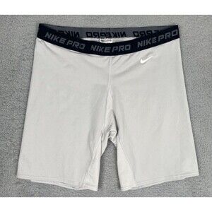 Nike Pro Football Compression Shorts Mens 3XL Light Gray 365955-000